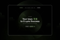 DeFina - Crypto Fund landing page